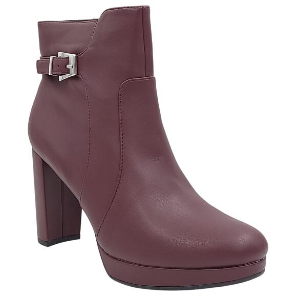 Naturalizer Shoes - Naturalizer Women Platform Ankle Booties Braxton Size US 8.5M Cabernet Sauvignon